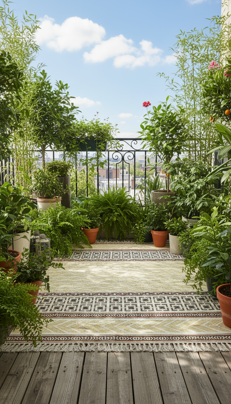 Hand block print Indian Dhurrie / Rug with hand embroidery(122*183cm /. 4*6 feet )