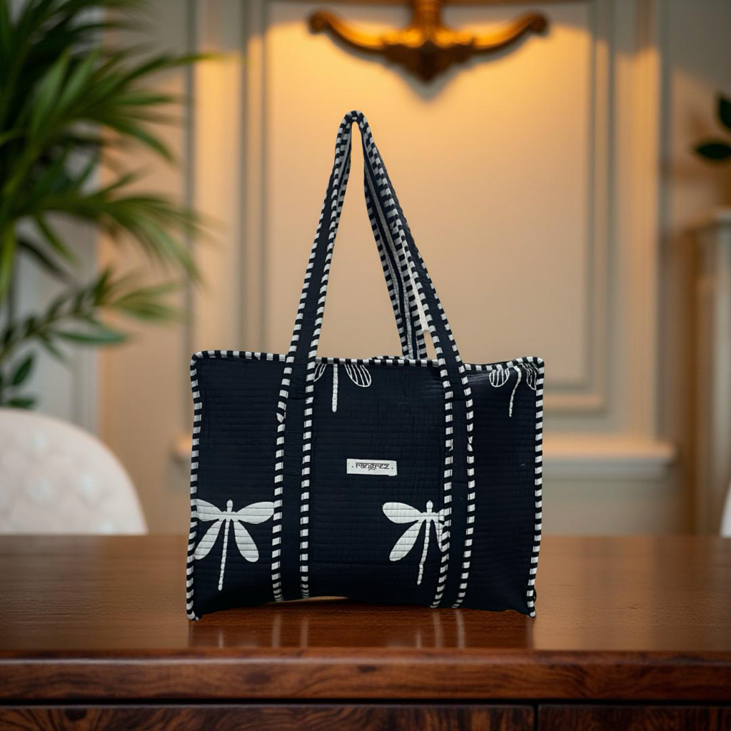 Black & white butterfly travel / Tote bag